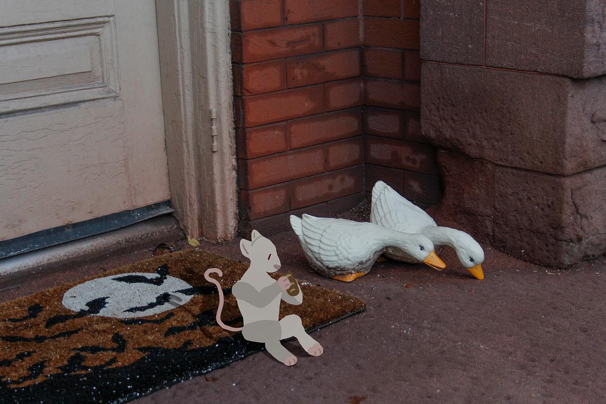 Geese by the Door